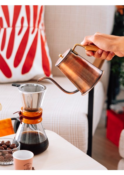 Bakır Demlik Modern Kahve Demliği Model Oksitli Renk fırsatları