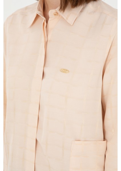 Kadın Ekru Gömlek Tunik 50289890-VR019