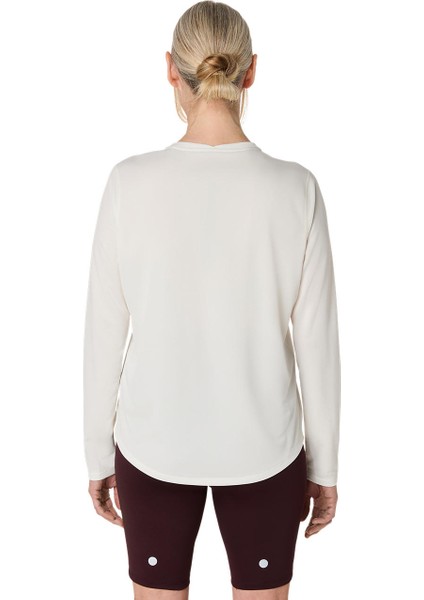 Fujitrail Logo Ls Top Kadın Bej Uzun Kollu Tshirt 2012D315-100 modelleri