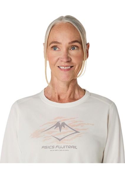 Fujitrail Logo Ls Top Kadın Bej Uzun Kollu Tshirt 2012D315-100 fırsatları