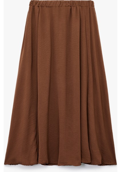 Aerobin Kumaş Midi Boy Çan Kesim Kloş Etek fiyatları