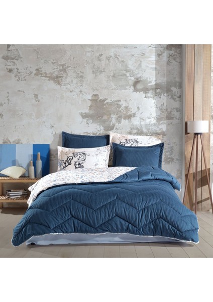 Comfort Yorgan Seti -Çift Kişilik - Fiesta Mavi