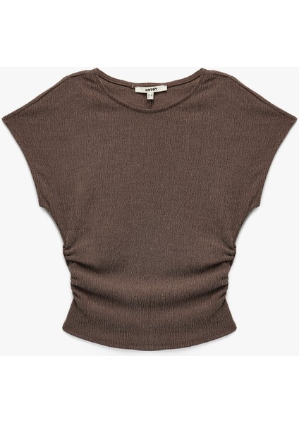 Bürümcük Kumaş Slim Fit Kısa Kollu Bisiklet Yaka Tişört modelleri