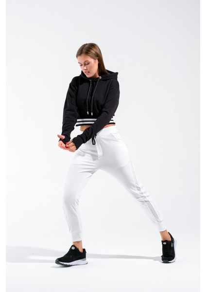 Kadın Kapüşonlu Crop Sweatshirt indirimleri