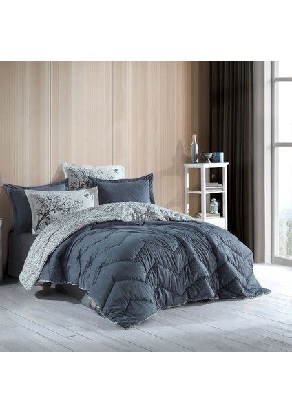 Comfort Yorgan Seti -Çift Kişilik - Arianna Gri