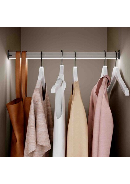 Hareket Sensörlü LED Dolap Içi Işık ve Askı Borusu - 61-70 cm - Dolap Içi Aydınlatma fırsatları