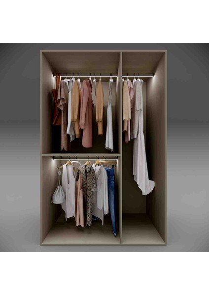 Hareket Sensörlü LED Dolap Içi Işık ve Askı Borusu - 61-70 cm - Dolap Içi Aydınlatma indirimleri
