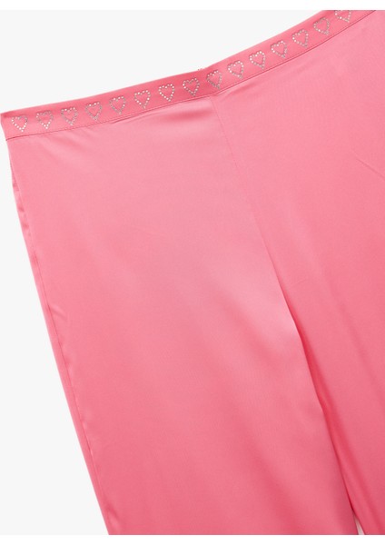 Rahat Kalıp Kalpli Saten Pijama Altı modelleri