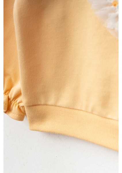 Kalp Detaylı Çiçek Baskılı Taytlı Bandanalı Kız Bebek Alt Üst Takım fırsatları