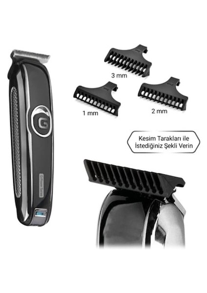 Artıtech Şarjlı Traş Makinesi Saç Sakal Kesme Ense Vücut Kılı Çizim Epilasyon Öncesi Tüy Kısaltma AR-605 fırsatları