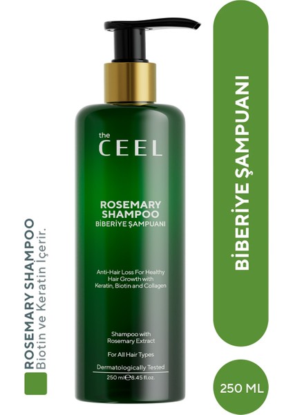 Biberiye Şampuanı Hızlı Uzamaya Yardımcı Keratin BiotinKolajen Özlü 250 ml