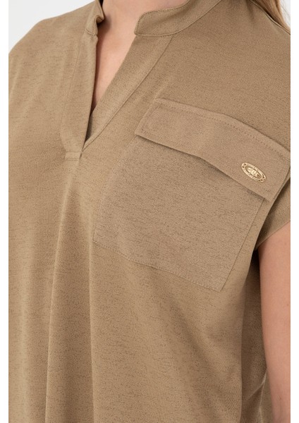 Kadın Haki Tişört 50281814-VR027