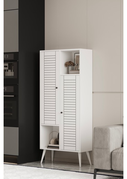 Lumen Çok Amaçlı Mdf Beyaz Kiler-Mutfak Dolabı 160X70 cm fiyatları