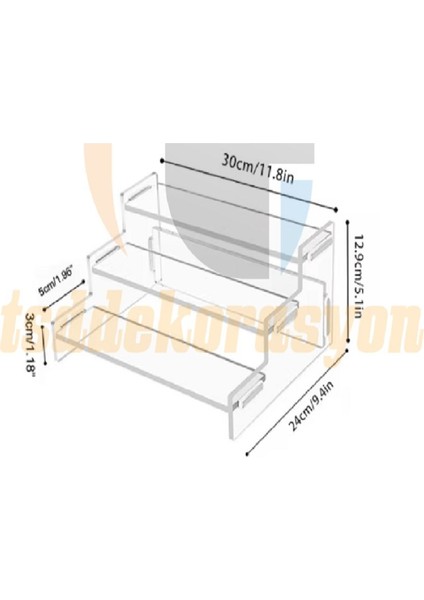 Parfüm Kozmetik Ekran Standı Cupcake Tutucu Yatak Odası Organizatör Merdiven Şekli Vitrin Rafı L indirimleri