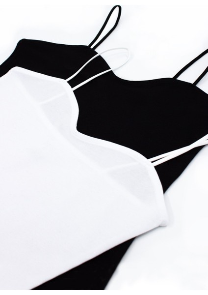 Kadın Atlet Ip Askılı Kalp Yaka (%96 Pamuk - %4 Elastan) fiyatları