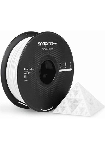 Pla Beyaz 3D Yazıcı Filamenti 1.75MM 1kg