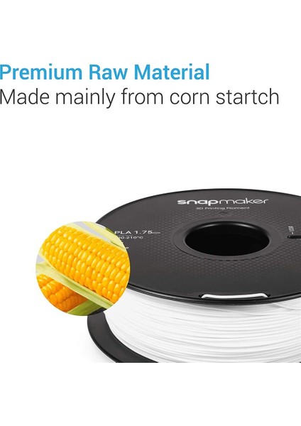 Pla Beyaz 3D Yazıcı Filamenti 1.75MM 1kg fırsatları