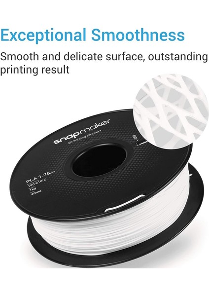 Pla Beyaz 3D Yazıcı Filamenti 1.75MM 1kg indirimleri