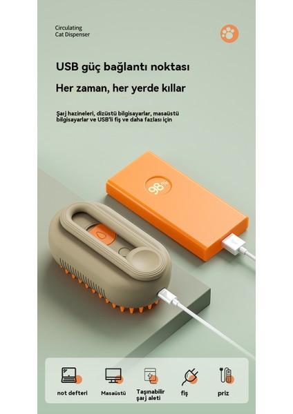 Elektrik Sprey Tarak Kedi Köpek Pet Mango Şeker Masaj Tarak Temizlik Ürünleri (Yurt Dışından) modelleri