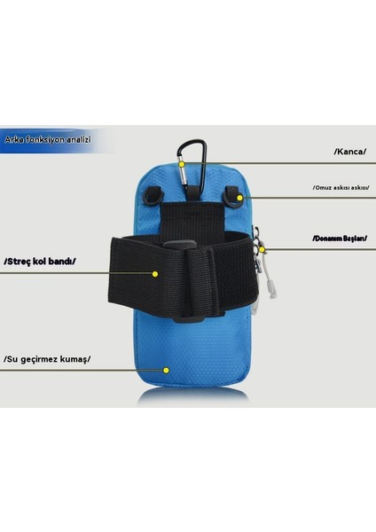 Açık Cep Telefonu Kol Bileklik Omuz Çantası (Yurt Dışından) indirimleri