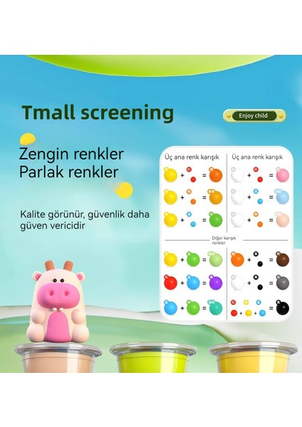 Ultra Hafif Kil Çocuk Kauçuk Rengi Kil El Yapımı Diy (Yurt Dışından) fiyatları