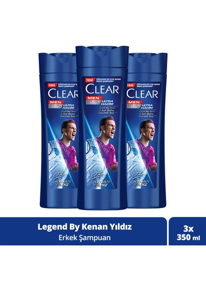 Men Kepeğe Karşı Etkili Şampuan Kenan Yıldız 350 ml X3