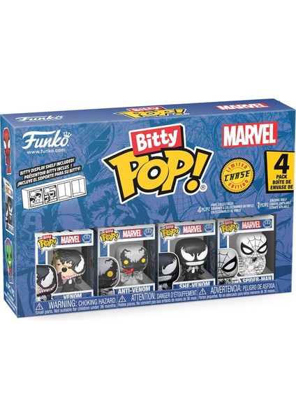 Bitty Pop: Spider Man - Venom 4'lü Paket