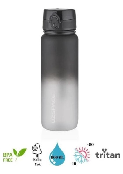 Uzspace Matara Tritan 800 ml 3053-6 Black White fiyatları