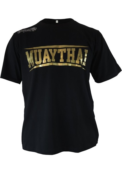 TX8522 Muaythai Tişört Gold Baskılı Muay Thai Tişört