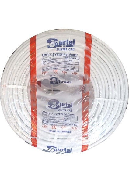 Has Ttr Bakır Enerji Kablosu 3x1,5 50 Metre Beyazrenk