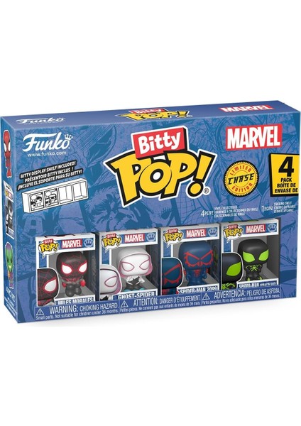 Bitty Pop: Marvel - Spiderman - Miles Morales 4'lü Paket