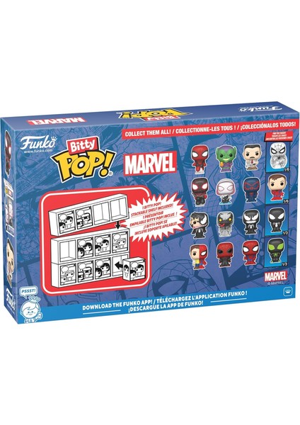 Bitty Pop: Marvel - Spider-Man 4'lü Paket