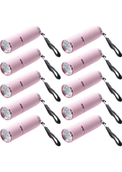 10X Dış Mekan Mini Pembe Kauçuk Kaplamalı 9-Led El Feneri (Yurt Dışından) fiyatları