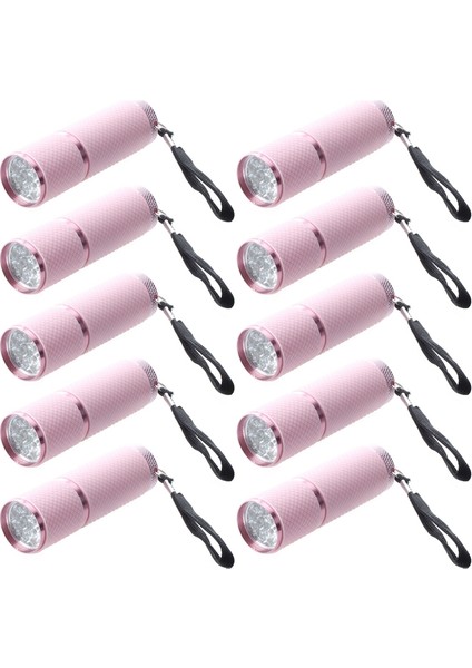 10X Dış Mekan Mini Pembe Kauçuk Kaplamalı 9-Led El Feneri (Yurt Dışından) indirimleri