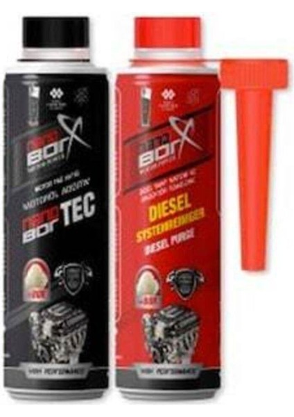 Nanoborx Motor Yağ Katkısı + Dizel Yakıt Katkısı (300 Ml)