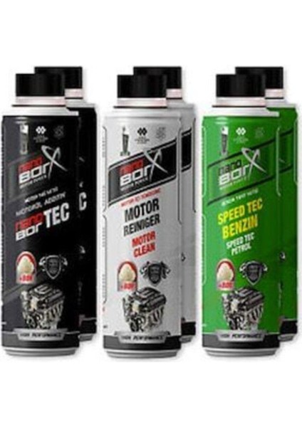 Nanoborx Motor Yağ Kat.+Motor Içi Tem.+Benzin Yakıt Kat. (300 Ml)