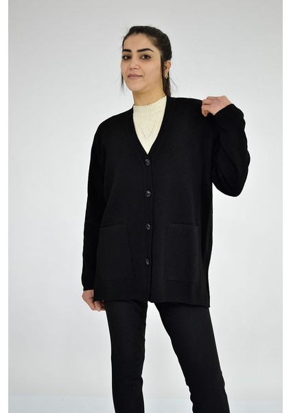 V Yaka Kısa Triko Hırka