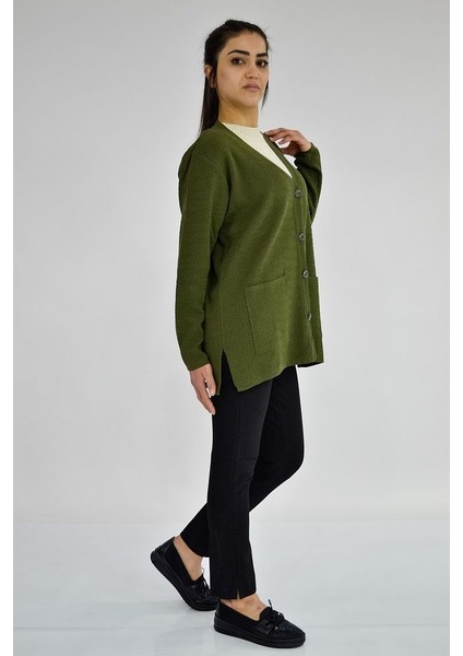 V Yaka Kısa Triko Hırka modelleri