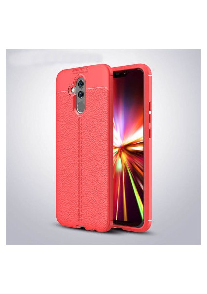 Huawei Mate 20 Lite Kılıf Deri Görünümlü Yüksek Kaliteli Premium Silikon Kapak Rcv/niss
