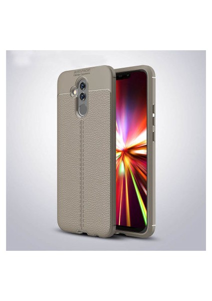 Huawei Mate 20 Lite Kılıf Deri Görünümlü Yüksek Kaliteli Premium Silikon Kapak Rcv/niss