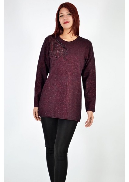 Bisiklet Yaka Omuz Detaylı Triko Bluz modelleri