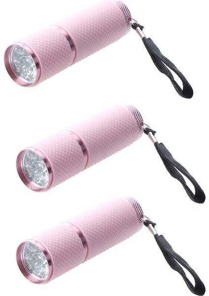 3x Dış Mekan Mini Pembe Kauçuk Kaplamalı 9-Led El Feneri (Yurt Dışından) modelleri