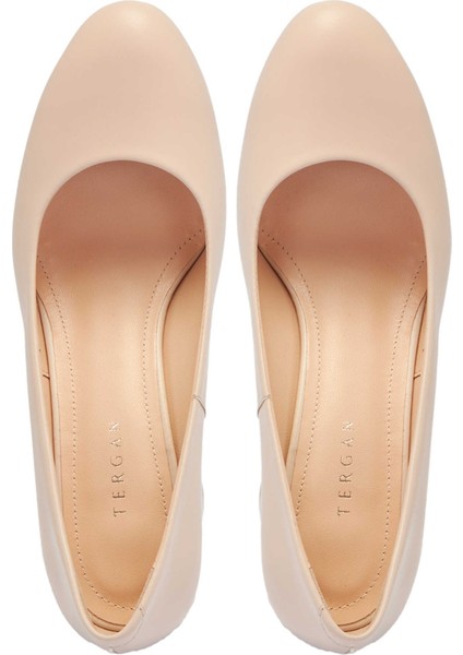 Nude Hakiki Deri Kadın Topuklu Ayakkabı - K25I1AY67794-Q0C indirimleri