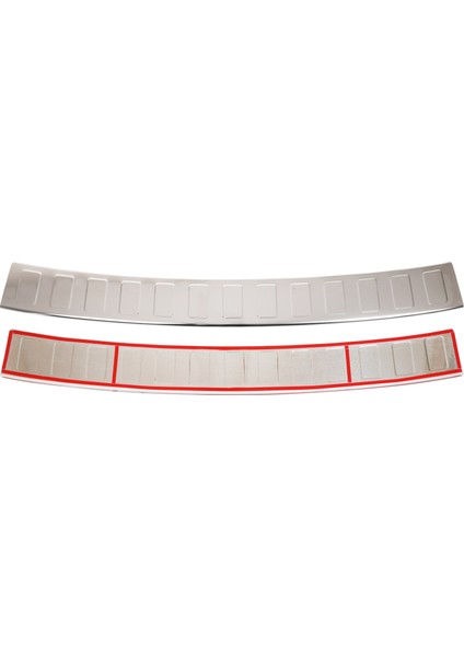 Peugeot Traveller Uyumlu 2016 ve Üzeri Krom Arka Tampon Üstü Koruma Paslanmaz Çelik Long indirimleri