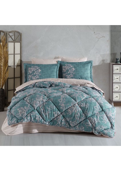 Dream Turkuaz - Poplin Çift Kişilik Uyku Seti