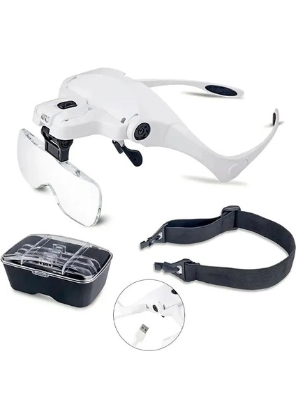 -şarjlı Gözlük Büyüteç Çalışma Büyüteci 5 Lensli 9892b2c fiyatları