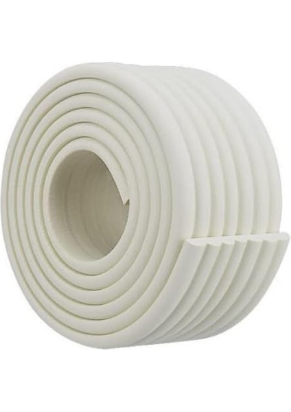 Kauçuk Krem Renk Geniş Kenar ve Köşe Koruyucu 2 Metre Bebek Çocuk Masa Darbe Koruma ( 3m Bant Hediye) fiyatları