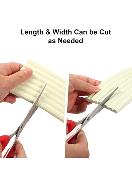 Kauçuk Krem Renk Geniş Kenar ve Köşe Koruyucu 2 Metre Bebek Çocuk Masa Darbe Koruma ( 3m Bant Hediye) indirimleri