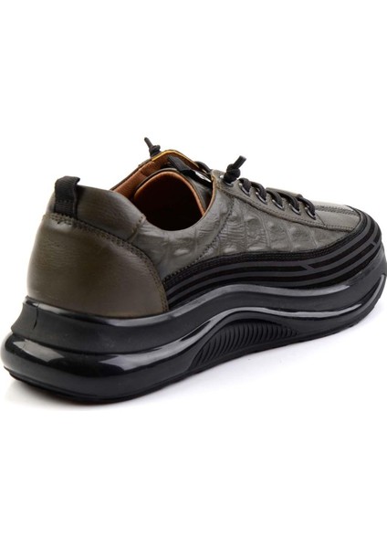 Haki Leather Erkek Sneaker E01018240203 modelleri