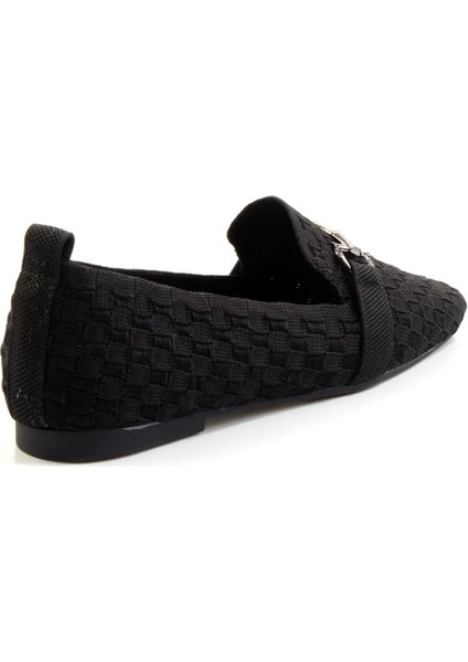 Siyah Nikel Kadın Loafer Ayakkabı K01327020182 modelleri